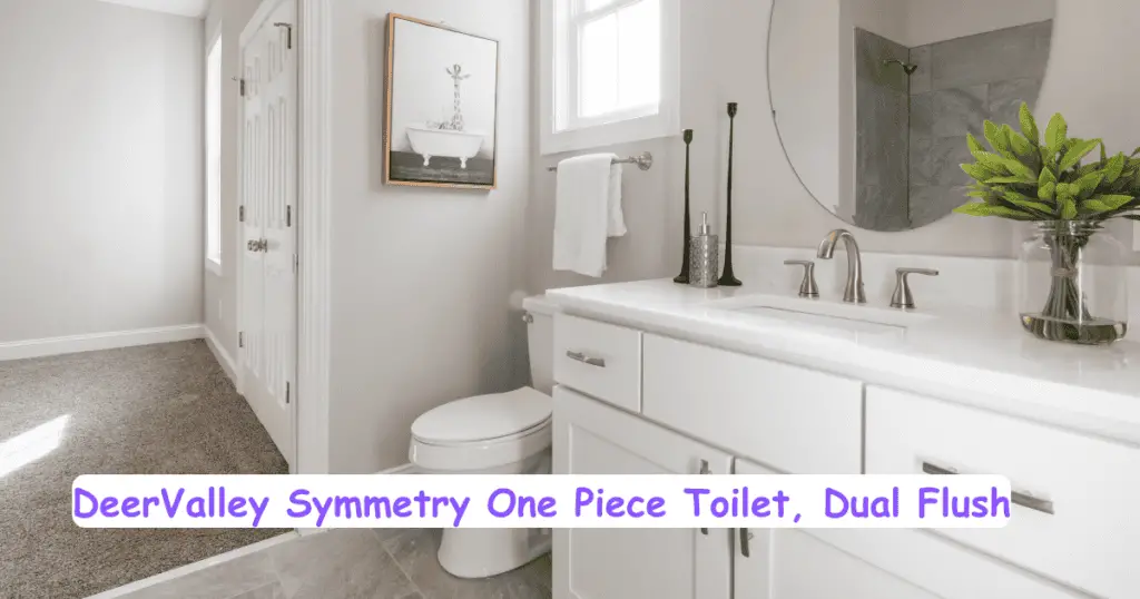 DeerValley Symmetry One Piece Toilet, Dual Flush