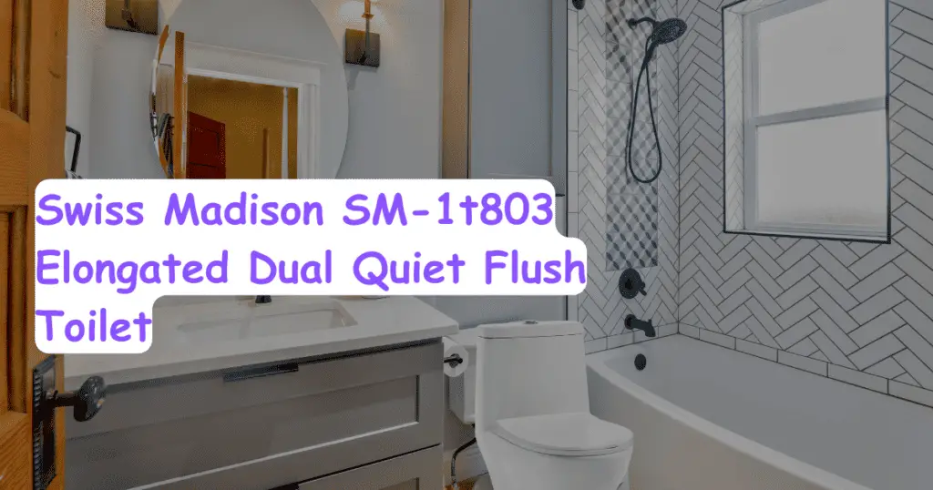 Swiss Madison SM-1t803 Elongated Dual Quiet Flush Toilet